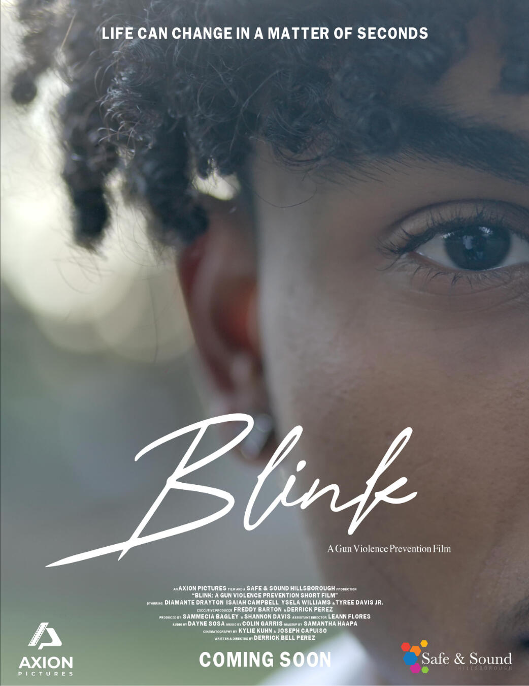 Movie Poster for 'Blink', a gun violence prevention film